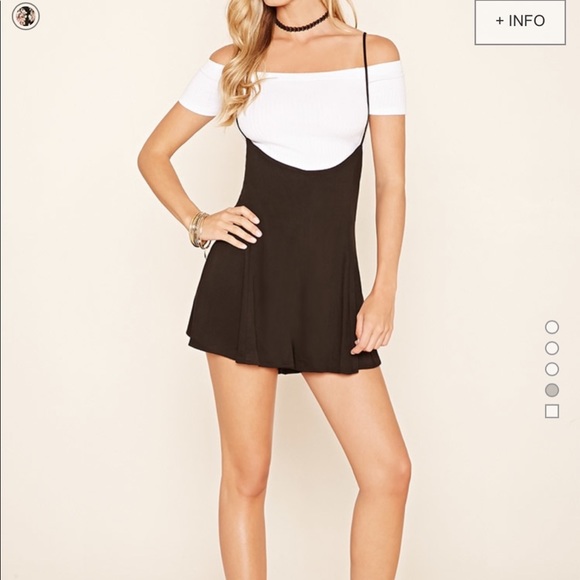 Forever 21 Pants - Flared suspender romper